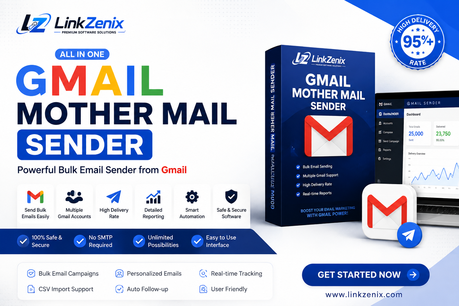 CPA Marketing Mother Mail Sender – Smart Bulk Email Campaign Software