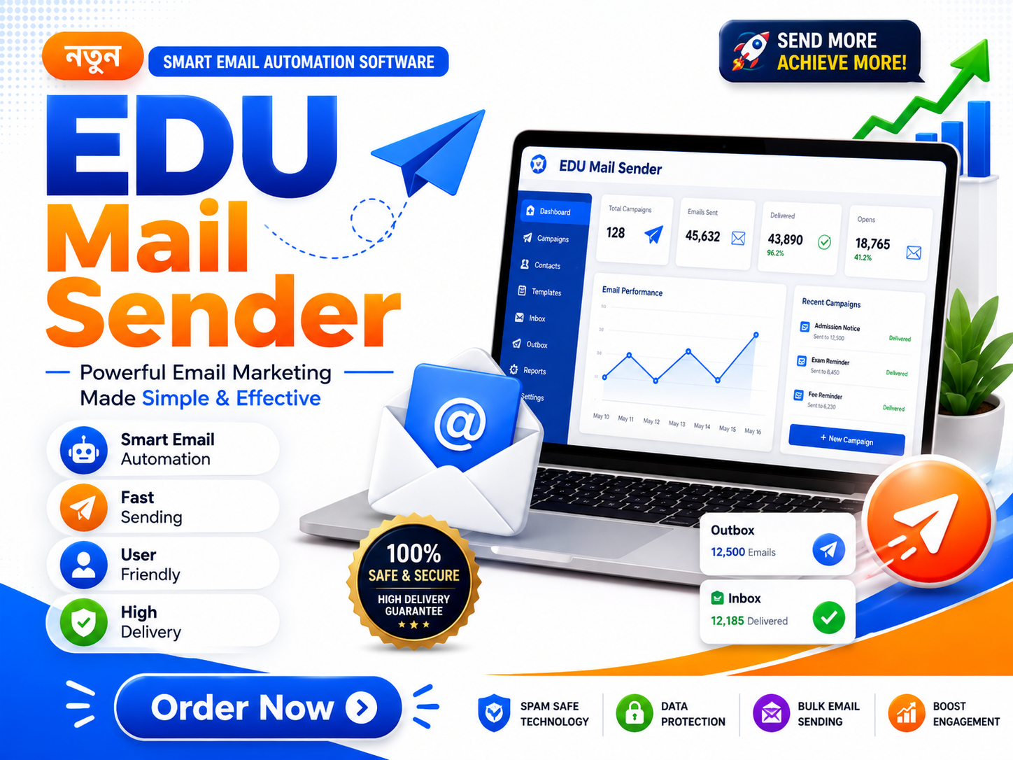 EDU Mail Sender – Smart Email Automation & Bulk Email Marketing Software